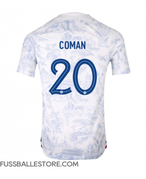 Günstige Frankreich Kingsley Coman #20 Auswärtstrikot WM 2022 Kurzarm